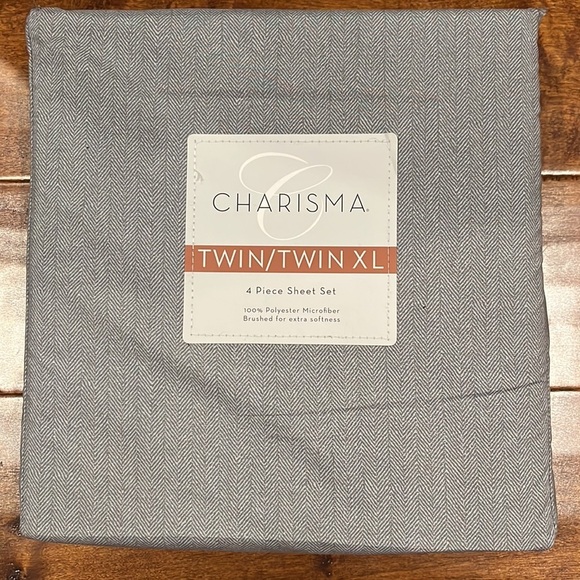 NWT Charisma 4 piece Sheet Set 100% Polyester Microfiber Twin/Twin XL - Picture 4 of 4
